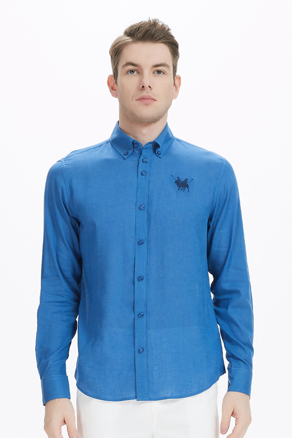 Light Navy Shirt For Men